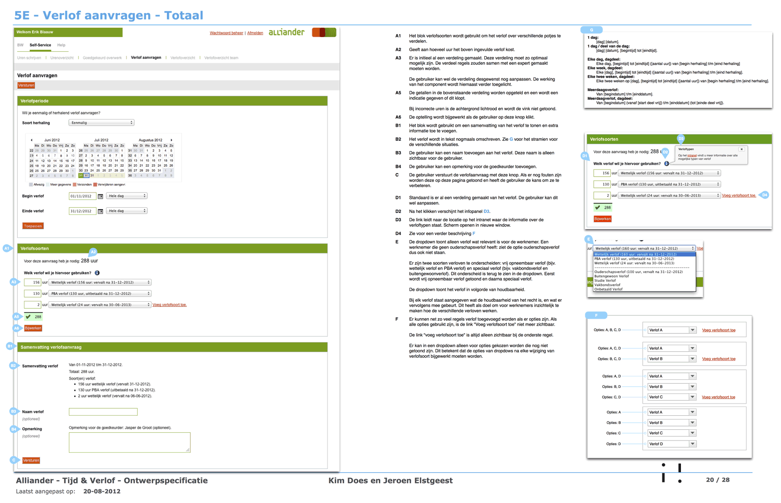 Alliander specifications